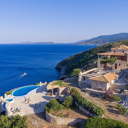 Villa Blue Caves - Exceptional With Private Pools Direct Access To The Sea Korithion